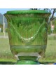Terre Figuière Anduze vase enamelled green  - 4 sizes