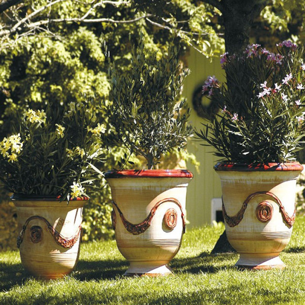 Terre Figuière Vase Anduze Limed burgundy - 4 sizes