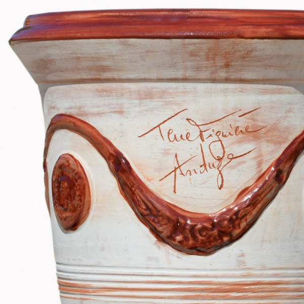 Terre Figuière Vase Anduze Limed burgundy - 4 sizes