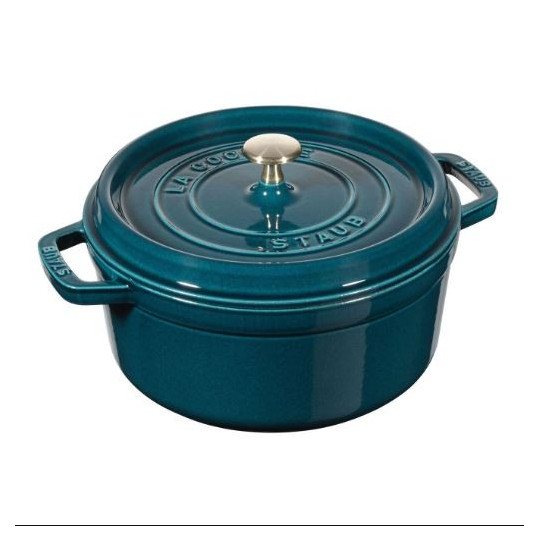 Staub Blue La Mer round cast iron cocotte - 4 diameters