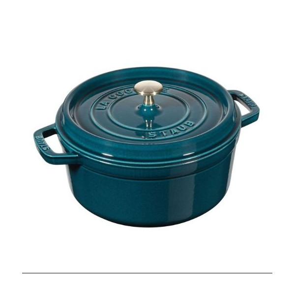Staub Blue La Mer round cast iron cocotte - 4 diameters