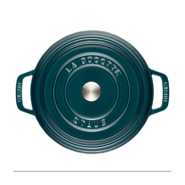 Staub Blue La Mer round cast iron cocotte - 4 diameters