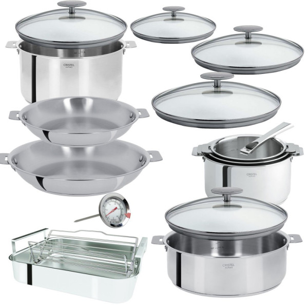 Cristel Casteline 12 pieces Cooking Set stainless steel