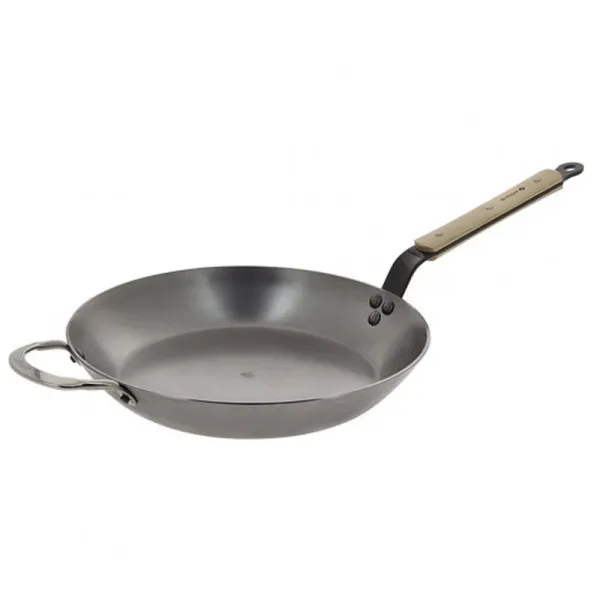 De Buyer Minéral B wood steel pan - 5 sizes