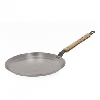 De Buyer Mineral B crepe pan wood - 2 sizes