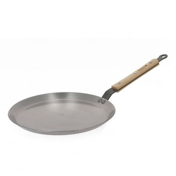 De Buyer Mineral B crepe pan wood - 2 sizes