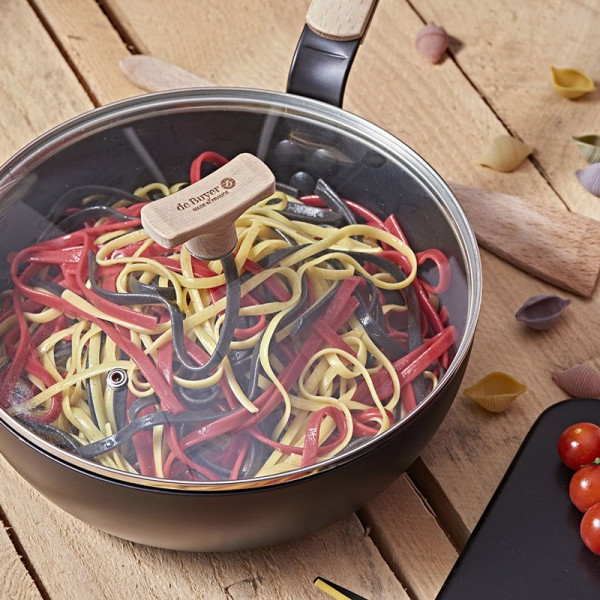 De Buyer glass lid wooden knob - 4 sizes