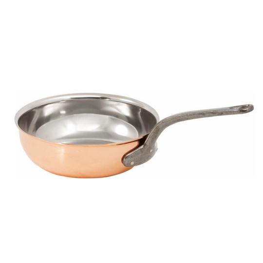 Matfer 2,5mm Flared Copper Saute Pan - 4 sizes