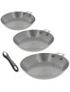 DE BUYER Set of 3 removable Mineral B frying pans