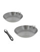De Buyer Mineral B removable frying pan set of 2 pans