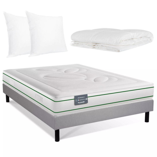 Summer bedding pack Heveane Dunlopillo bed base mattress duvet pillow
