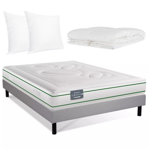 Summer bedding pack Heveane Dunlopillo bed base mattress duvet pillow
