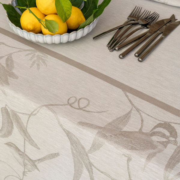 Le Jacquard Français Volière Tablecloth Linen - 3 colors