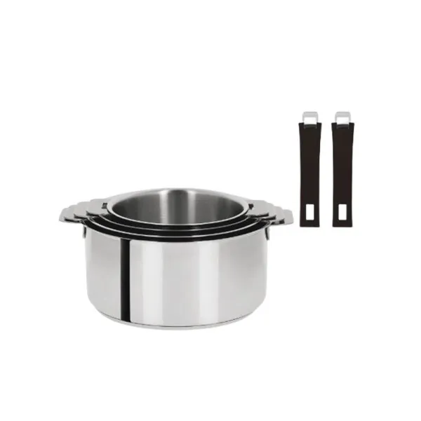 Cristel Mutine removable 14 pieces set stainless steel