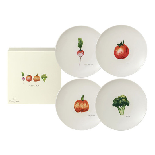 Degrenne Box of 4 saisons vegetable plates