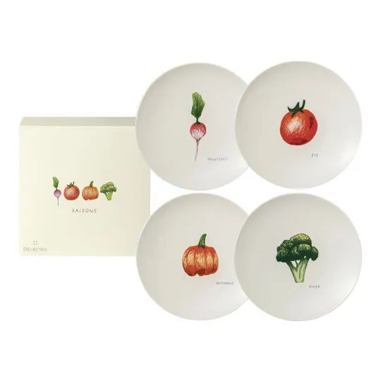 Degrenne Box of 4 saisons vegetable plates