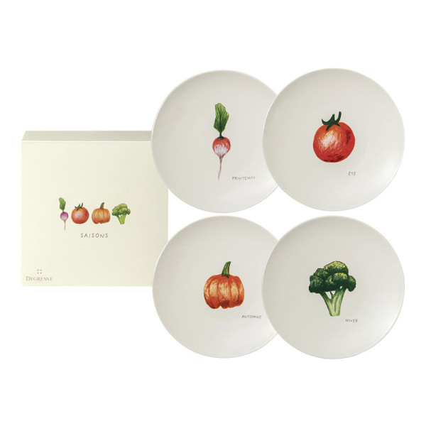 Degrenne Box of 4 saisons vegetable plates