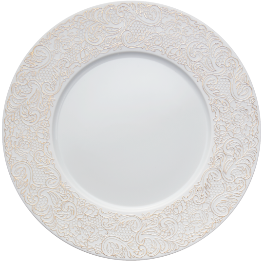 6 Plates L Couture DEGRENNE gold - 2 sizes