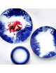 Degrenne 6 Blue Shades plates - 2 sizes