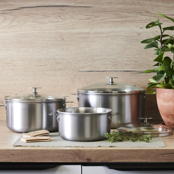 De Buyer Alchimy Loqy Set of 3 saucepans 7 pieces