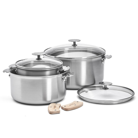 De Buyer Alchimy Loqy Set of 3 saucepans 7 pieces