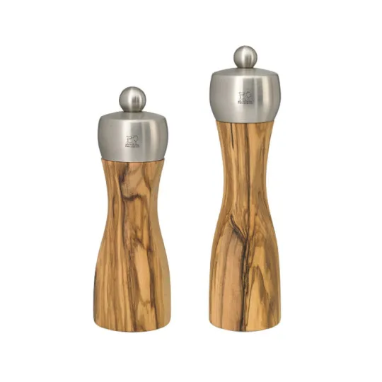 2 Peugeot Fidji Olive Wood Salt and Pepper Mills