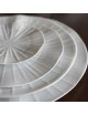 6 Porcelain Lotus Plates Pergay - 5 sizes