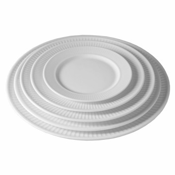 Pillivuyt 6 Plissé porcelain plates - 8 sizes