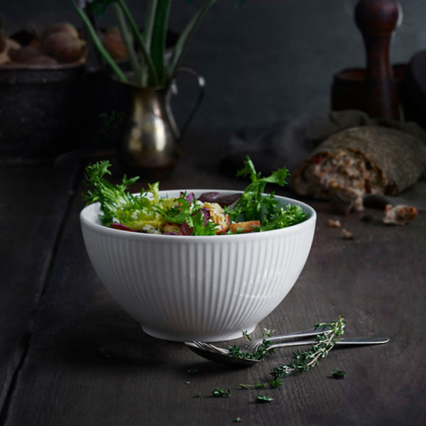 Pillivuyt porcelain Plissé salad bowl - 2 sizes