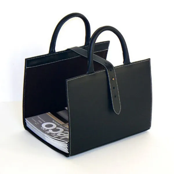 Midipy leather magazine rack - 5 colors