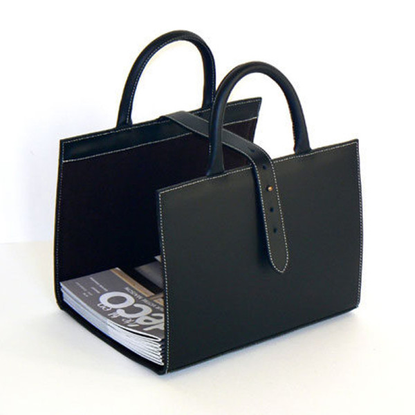 MIDIPY Lourmarin Leather Magazine Rack - 7 colors