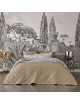 Turpault Merveille reversible bed cover - 2 colors