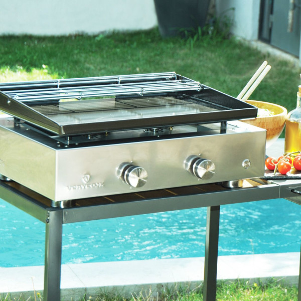Verycook Plancha Simplicity 2 burners enamelled steel plate