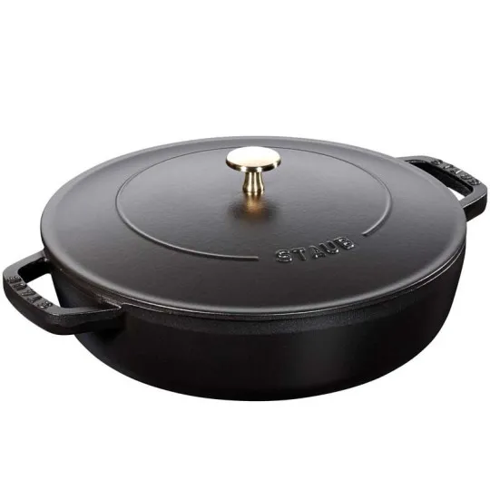 STAUB Chistera Saute Pan 24cm cast iron with lid - 7 colors