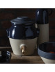 Digoin stoneware 3L vinegar pot with tap