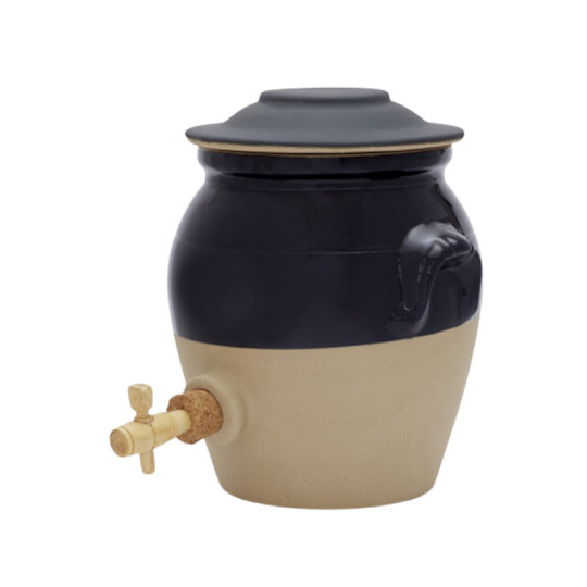 Digoin stoneware 3L vinegar pot with tap
