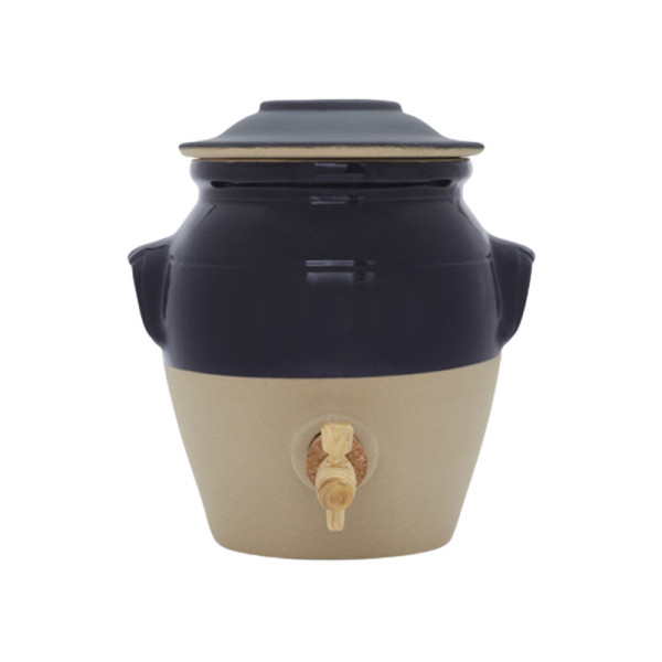 Digoin stoneware 3L vinegar pot with tap