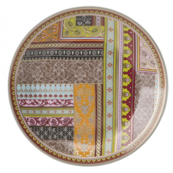 Deshoulières 6 Ispahan plates - 6 sizes