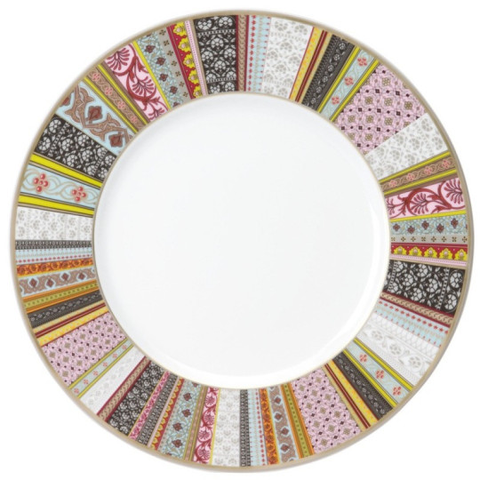 Deshoulières 6 Ispahan plates - 6 sizes