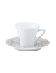 Deshoulières 6 Cyclades saucer cups - 2 sizes