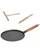 Staub cast iron crepe pan wooden handle