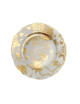 Deshoulières 6 secret garden dessert plates - 4 colors