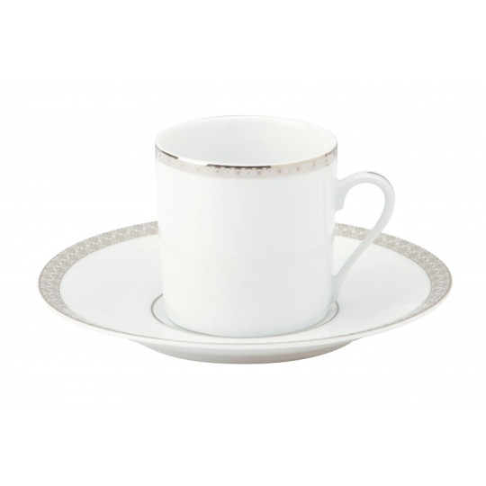 Deshoulières 6 Parure cups and saucers - 3 capacities