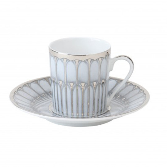 Deshoulières 6 Arcades saucer cups - 2 colors 2 capacities