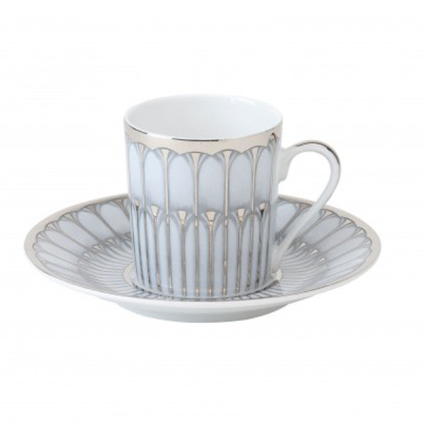 Deshoulières 6 Arcades saucer cups - 2 colors 2 capacities