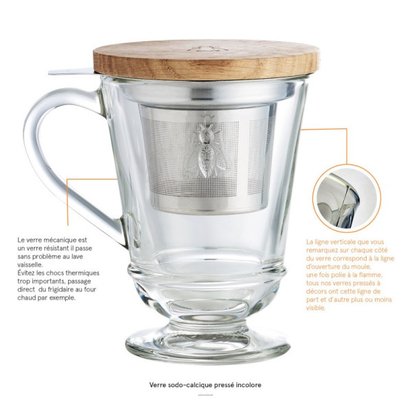 La Rochère Tea mug bee abeille