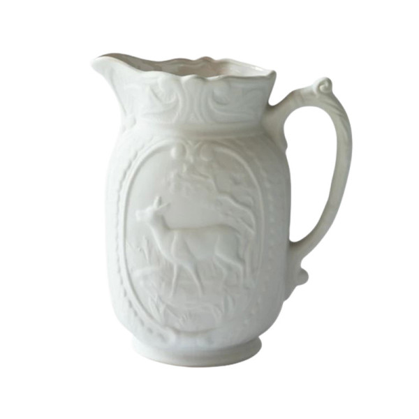 Digoin Deer vase pitcher in sandstone - 2 colors