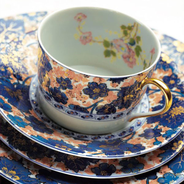 Haviland 6 Cups saucers Dammouse - 3 sizes