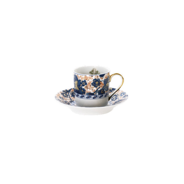 Haviland 6 Cups saucers Dammouse - 3 sizes