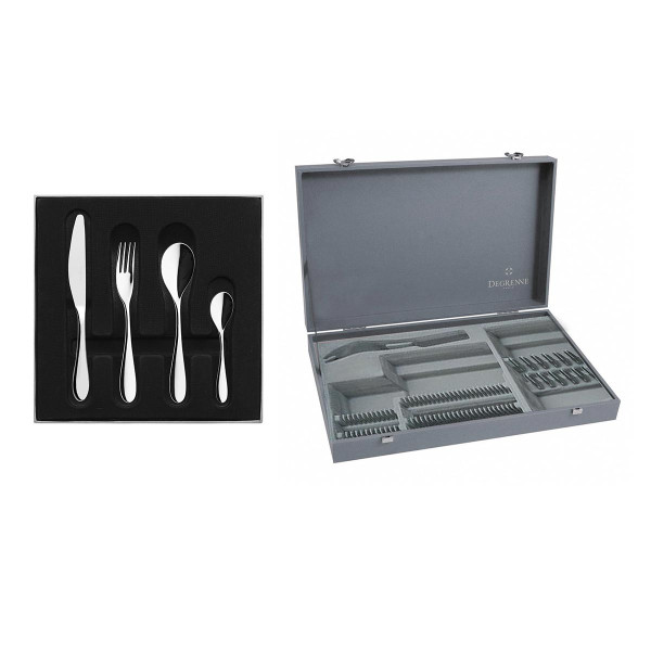DEGRENNE Onde Mirror Box 50 cutlery